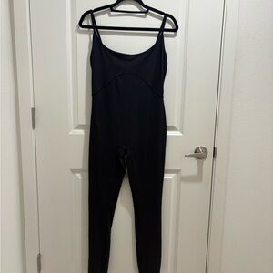 Showpo Merlinda Jumpsuit - Scoop Neck Bodycon in Black